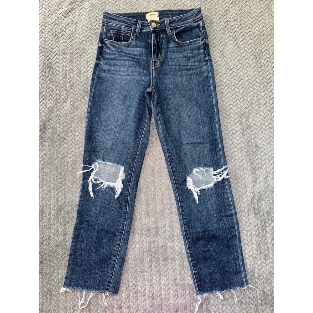 L'AGENCE AUDRINA HIGH-RISE STRAIGHT Taille Haute Droit Jeans Size 26